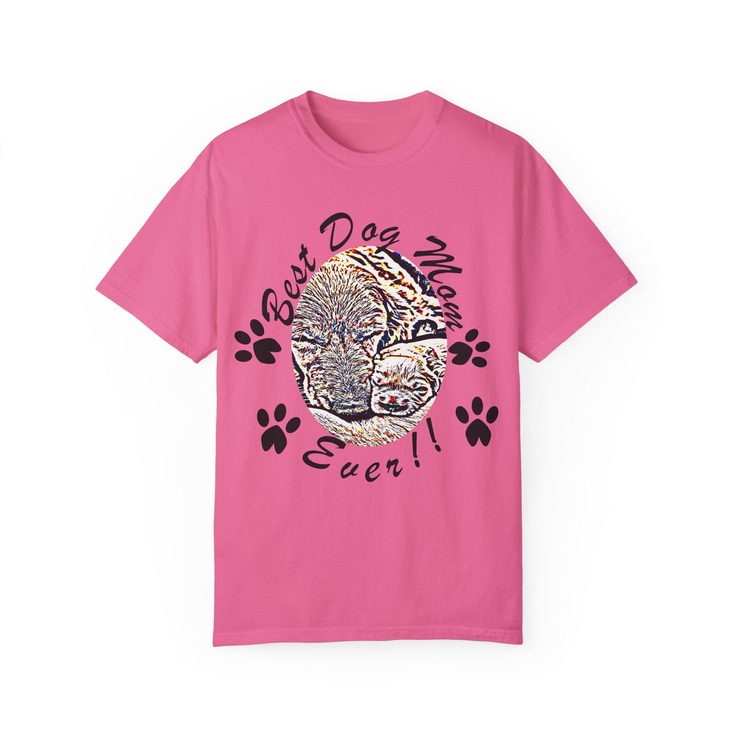 dog mom Unisex Garment-Dyed T-shirt