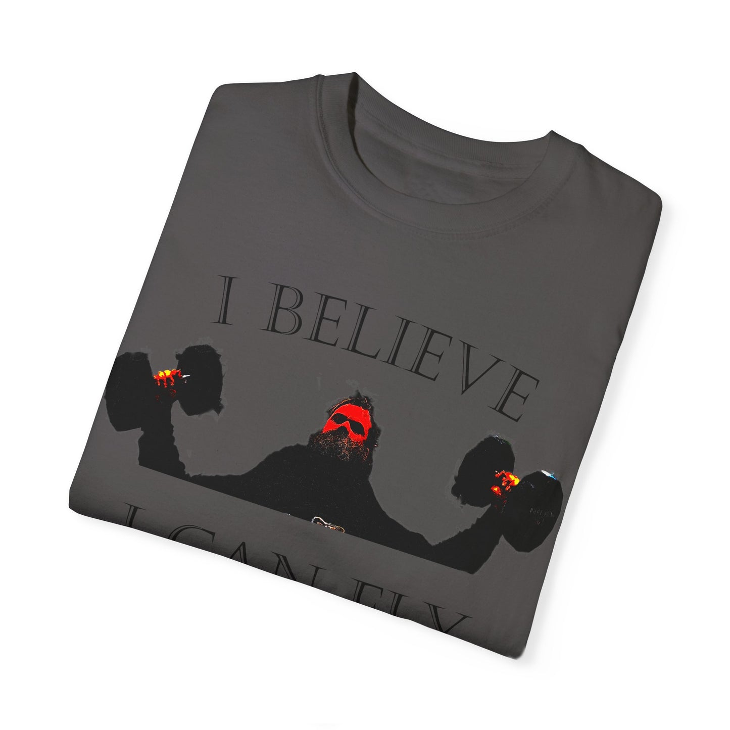 Motivational Fitness T-Shirt - I Believe I Can Fly