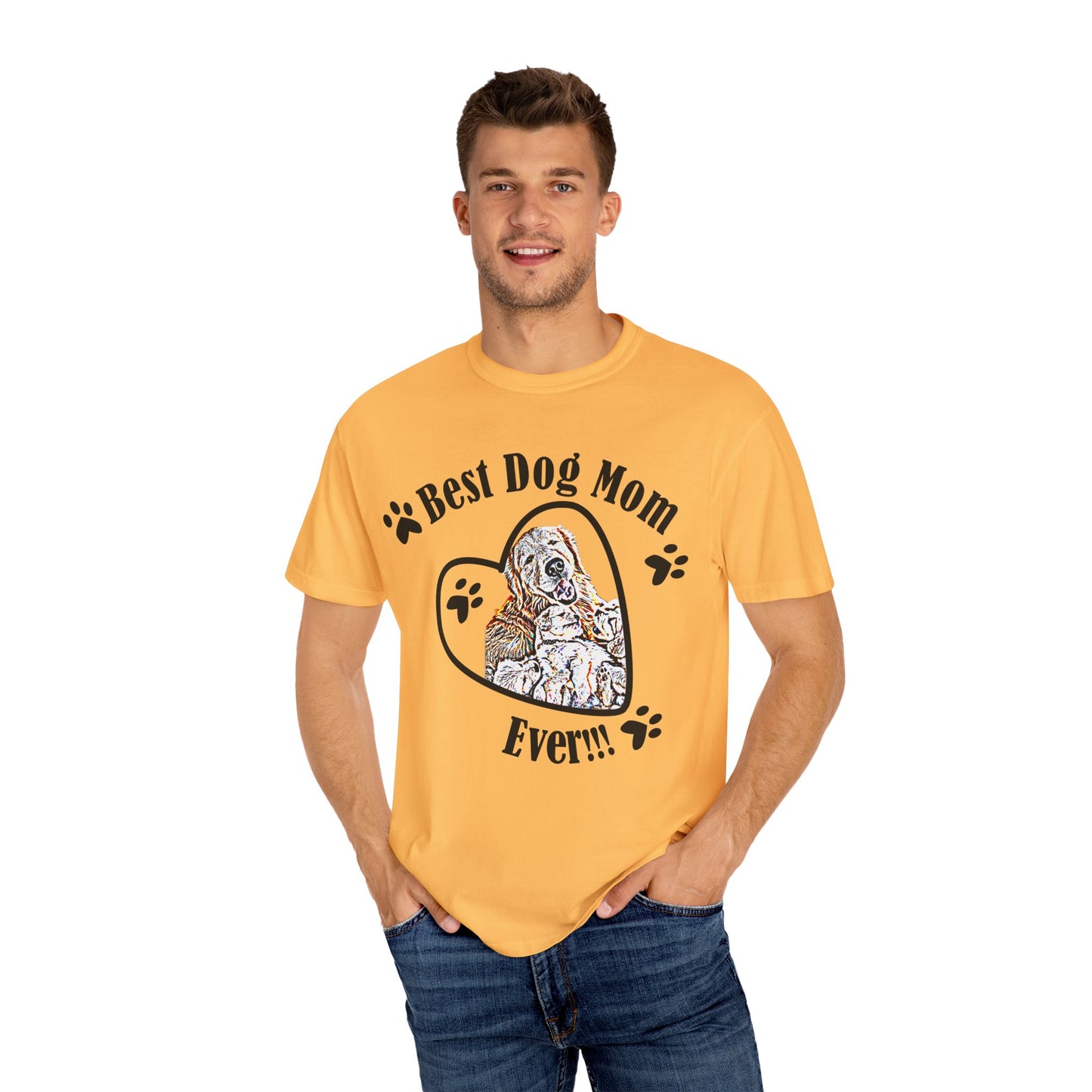 dog mom Unisex Garment-Dyed T-shirt