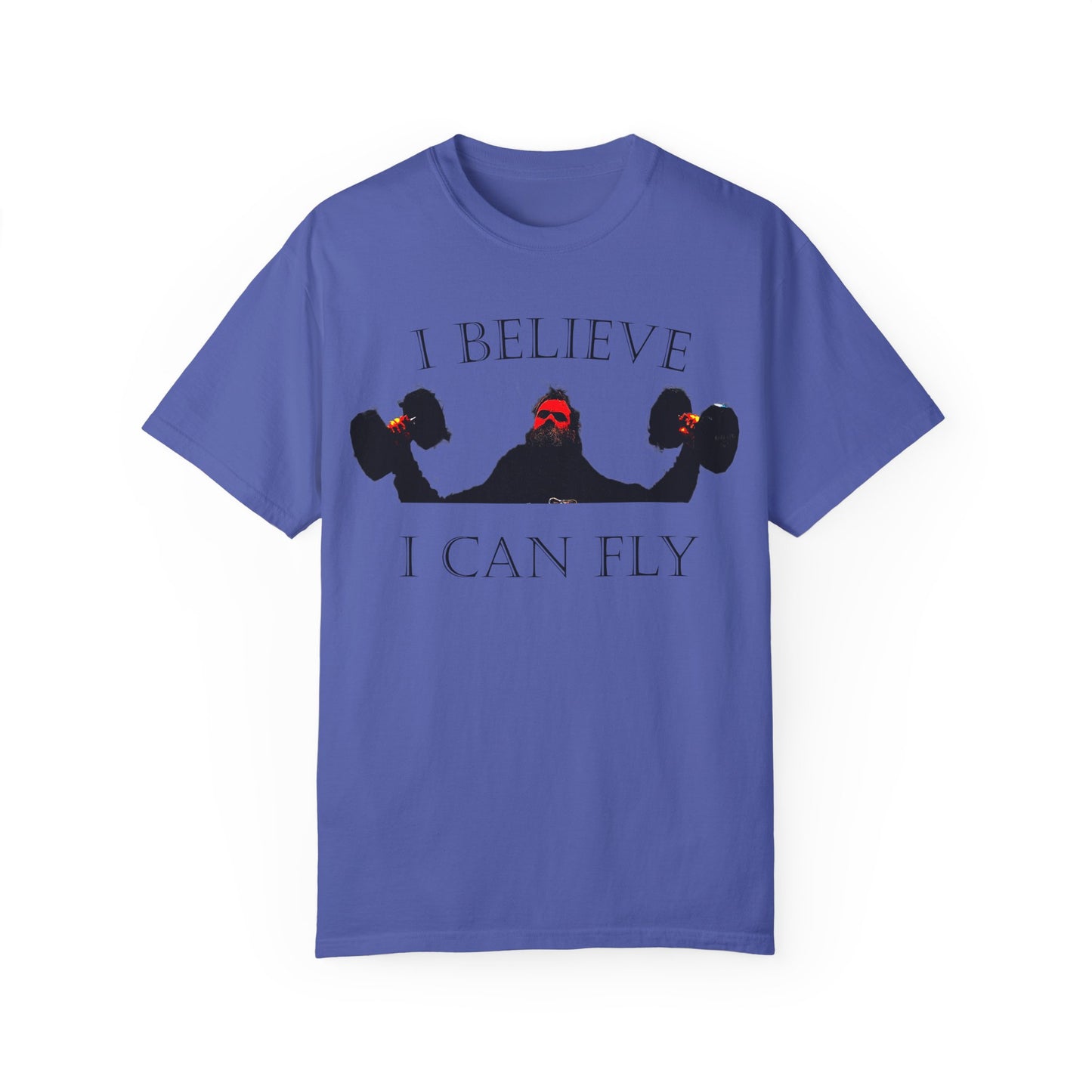 Motivational Fitness T-Shirt - I Believe I Can Fly