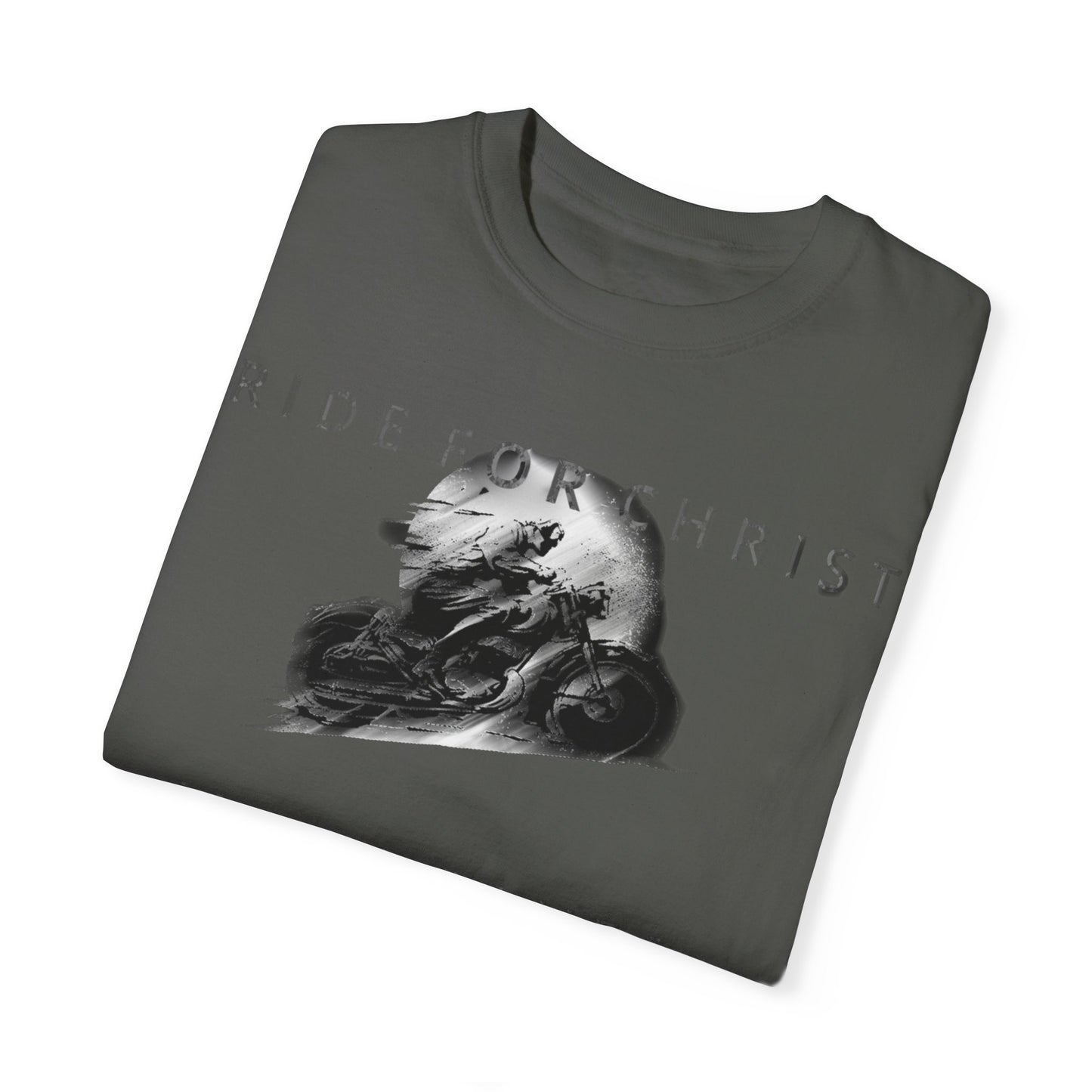 RIDE FOR CHRIST Unisex Garment-Dyed T-shirt