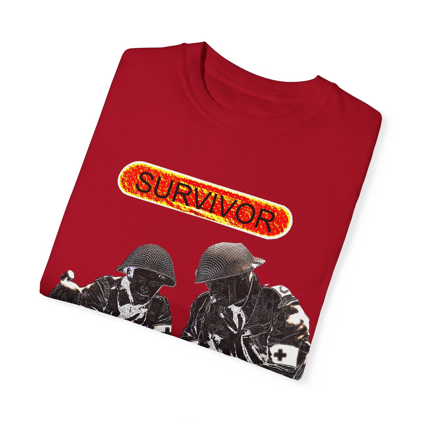 war veteran survivor Unisex Garment-Dyed T-shirt
